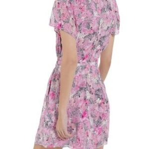 The Kooples Pink and Black Abstract Blouse